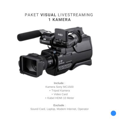 Paket Visual Livestreaming Equipment (1 Kamera)